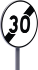 B33-450-Classe 2-Fin de limitation de vitesse à 30km/h TALIAPLAST - 523536