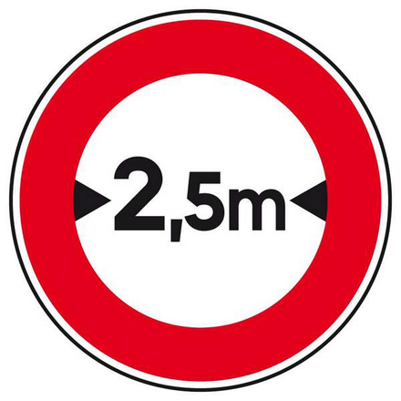 B11-450-Classe 2-Interdiction si largeur supérieure à.. TALIAPLAST - 523553