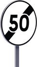 B33-650-Classe 1-Fin de limitation de vitesse à 50km/h TALIAPLAST - 523630