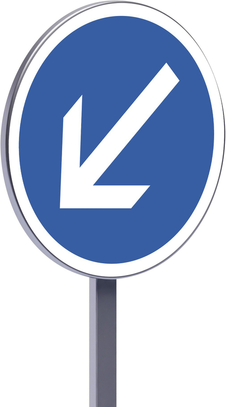 B21a2-650-Classe 2-Contournement obligatoire à gauche TALIAPLAST - 523675