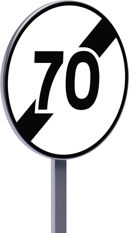 B33-850-Classe 2-Fin de limitation de vitesse à 70km/h TALIAPLAST - 523770