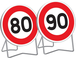 Panneau temporaire B14 850 t1 limitation de vitesse TALIAPLAST - 524027