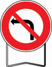 B2a 850 C2 INTERDIT DE TOURNER A GAUCHE TALIAPLAST - 524103