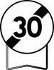 B33 850 C2 FIN DE LIMITATION DE VITESSE A 30KM/H TALIAPLAST - 524121