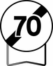 B33 850 C2 FIN DE LIMITATION DE VITESSE A 70KM/H TALIAPLAST - 524123