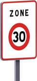 B30-700X900-Classe 2-Début de zone limitée à 30Km TALIAPLAST - 524371
