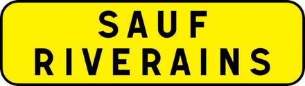KM9 C2 900 JAUNE SAUF RIVERAINS TALIAPLAST - 525113
