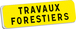 Panonceau TRAVAUX FORESTIERS KM9 classe T1 900 x 250 TALIAPLAST - 525226