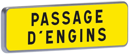KM9 T1 900 JAUNE PASSAGE D'ENGINS TALIAPLAST - 525229