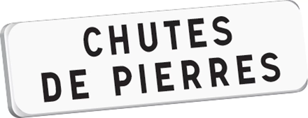 Panonceau CHUTES DE PIERRE M9 classe T1 700 x 200 TALIAPLAST - 525362
