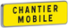 Panneau temporaire Km9 700 c2 jaune chantier mobile TALIAPLAST - 525407