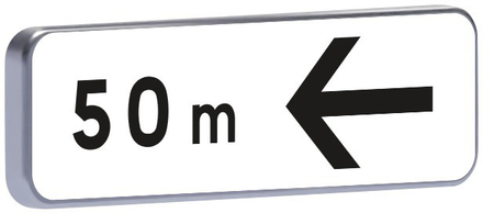 Panneau permanent M3b4 flèche à droite 500x150 c1 TALIAPLAST - 525543