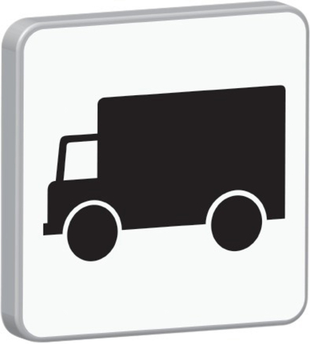 Panneau de signalisation Véh. de transport de marchandises TALIAPLAST - 525565