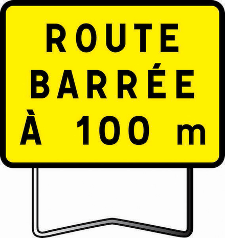 KC1 T1 ROUTE BARREE A 100M TALIAPLAST - 525601