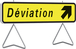 Panneau de déviation temporaire à droite TALIAPLAST KD43a - 526006
