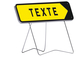 Panneau temporaire Kd 1000x300 t1 texte a specifier fl.amov. pied lyonnais TALIAPLAST - 526019