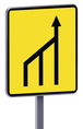 Panneau temporaire Kd10b ex.1 changement de trajectoire 900x900 t1 TALIAPLAST - 526207