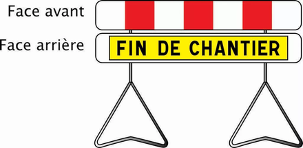 K2 T1 1400 SIGNALISATION DE POSITION DE TRAVAUX TALIAPLAST - 526401