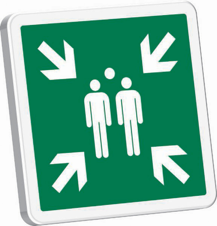 POINT DE RASSEMBLEMENT APRES EVACUATION 500X500mm TALIAPLAST - 527520