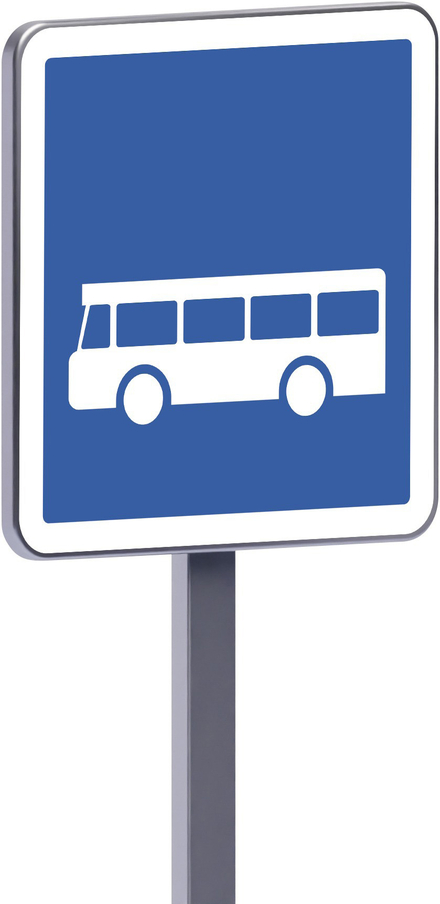 Panneau permanent C6 500x500 c1 arrêt d'autobus TALIAPLAST - 528106