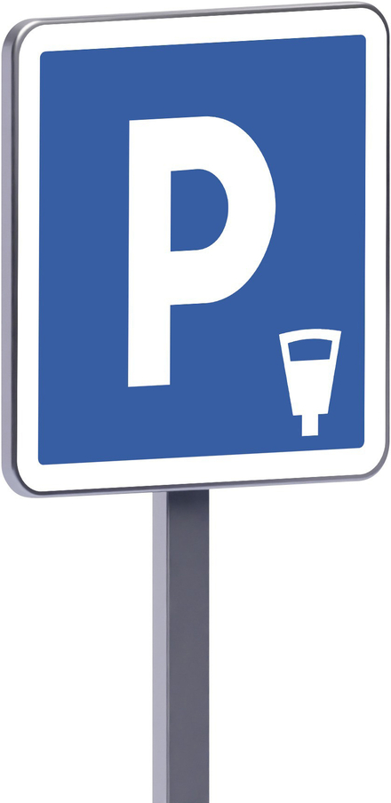 Panneau permanent C1c 500x500 c1 lieu aménagé pour le stationnement payant TALIAPLAST - 528152