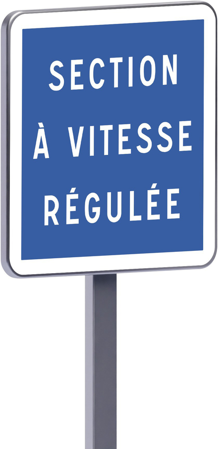 Panneau permanent C51a 500x500 c2 section à vitesse régulée TALIAPLAST - 528174