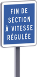 Panneau permanent C51b 700x700 c1 fin de section à vitesse régulée TALIAPLAST - 528225
