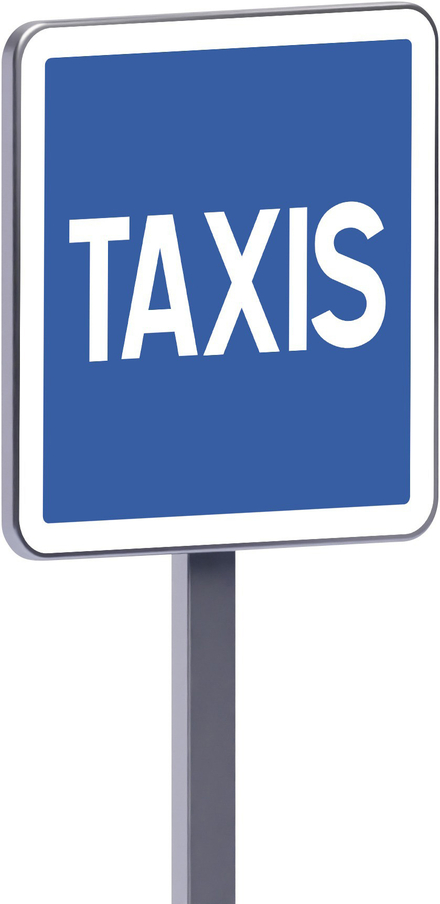 Panneau permanent C5 700x700 c2 station de taxis TALIAPLAST - 528255