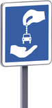 Panneau permanent C9 700x700 c2 station d'autopartage TALIAPLAST - 528259