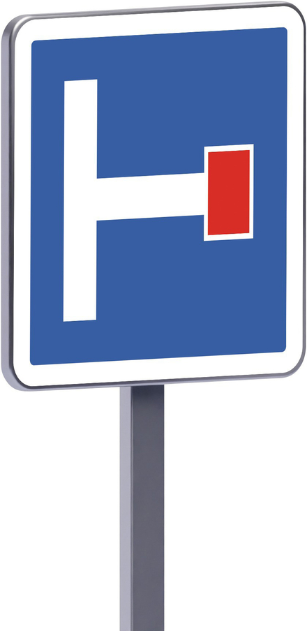 Panneau permanent C13b 700x700 c1 présignalisation d'une impasse TALIAPLAST - 528260
