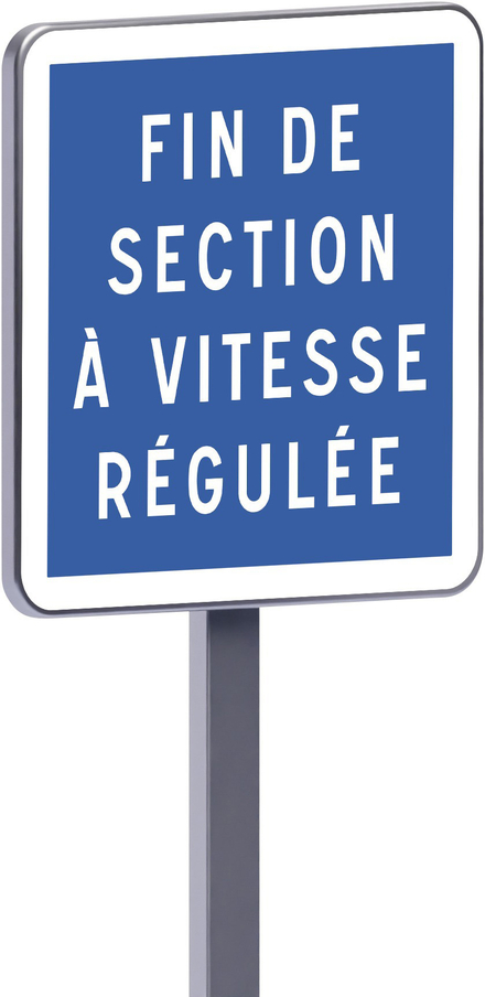 Panneau permanent C51b 700x700 c2 fin de section à vitesse régulée TALIAPLAST - 528275