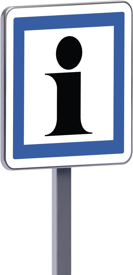 Panneau permanent Ce3a 500x500 c1 Signalétique d'informations relatives aux services ou activités touristiques TALIAPLAST - 528304