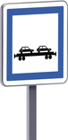 Panneau permanent Ce8 500x500 c1 gare auto - train TALIAPLAST - 528314