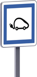 Panneau permanent Ce15i 500x500 c1 poste de recharge de véhicules électriques 7sur7 et 24sur24 TALIAPLAST - 528323
