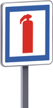 Panneau permanent Ce29 500x500 c1 moyenne de lutte contre l'incendie TALIAPLAST - 528339