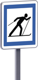 Panneau permanent Ce6b 500x500 c2 point de depart d un circuit de ski de fond TALIAPLAST - 528362