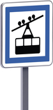 Panneau permanent Ce20a 500x500 c2 gare de téléphérique TALIAPLAST - 528379