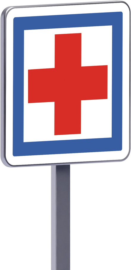 Panneau permanent Ce1 700x700 c1 poste de secours TALIAPLAST - 528401