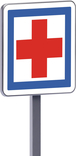 Panneau permanent Ce1 700x700 c1 poste de secours TALIAPLAST - 528401