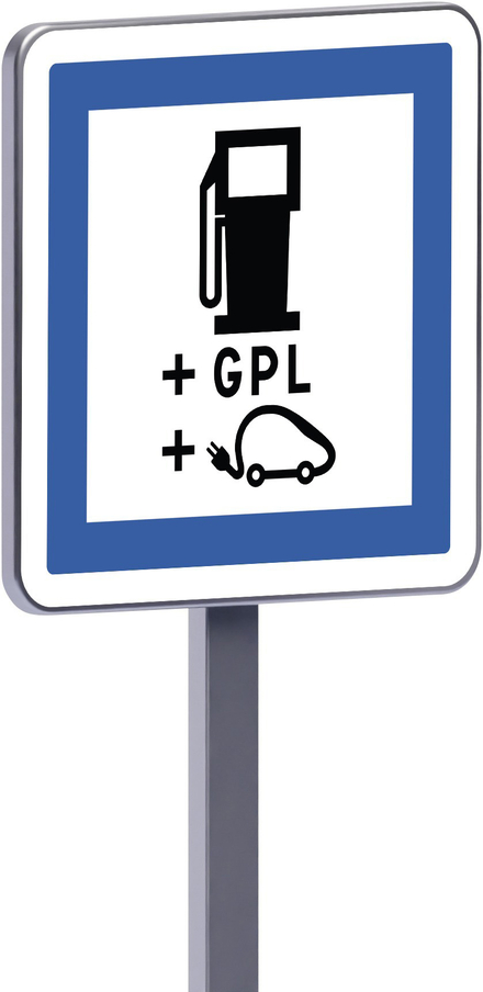 Panneau permanent Ce15h 700x700 c2 distribution de carburant gpl recharge électriques TALIAPLAST - 528472