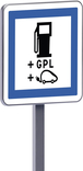 Panneau permanent Ce15h 700x700 c2 distribution de carburant gpl recharge électriques TALIAPLAST - 528472