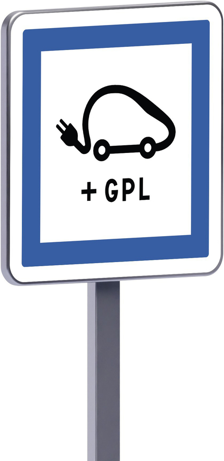 Panneau permanent Ce15j 700x700 c2 poste de recharge de véhicules élect. gpl 7sur7 et 24sur24 TALIAPLAST - 528474