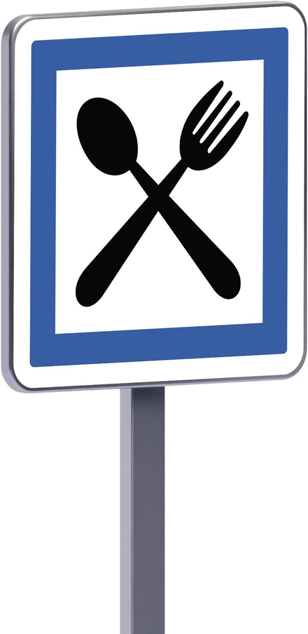 Panneau permanent Ce16 700x700 c2 restaurant ouvert 7 jours sur 7 TALIAPLAST - 528475