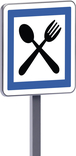 Panneau permanent Ce16 700x700 c2 restaurant ouvert 7 jours sur 7 TALIAPLAST - 528475