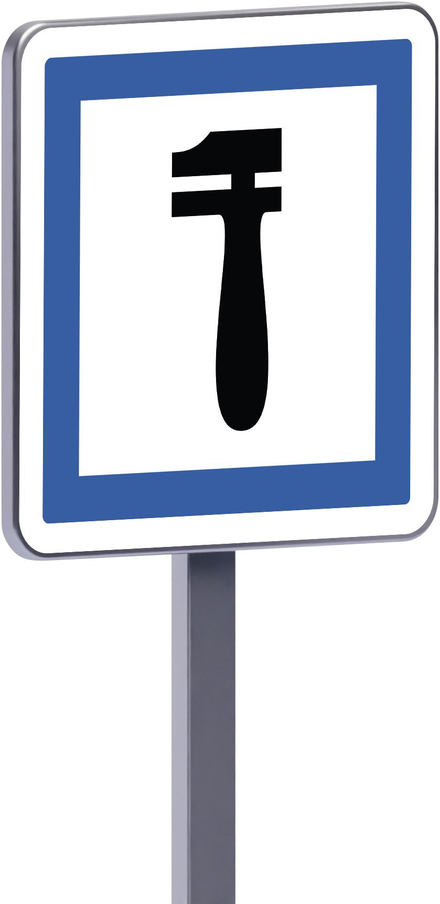 Panneau permanent Ce28 700x700 c2 poste de dépannage TALIAPLAST - 528488