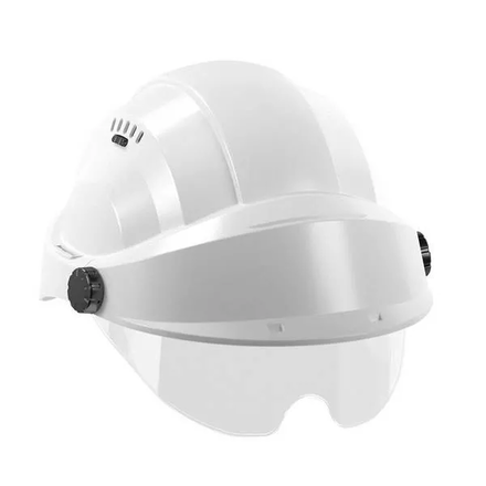 CASQUE 'ORIZON' BLANC VISIERE GRISE AVEC LUNETTE TALIAPLAST - 563718