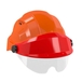 CASQUE 'ORIZON' ORANGE VISIERE ROUGE AVEC LUNETTE TALIAPLAST - 563756