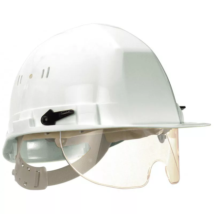 Casque TALIAPLAST polyéthylène à molette avec lunette intégrée Visiocéanic blanc- 564821