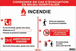 CONSIGNES INCENDIE EN MILIEU HOSPITALIER 450X300mm TALIAPLAST - 620002
