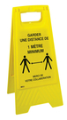 SIGNALETIQUE DIVERSE Chevalet respecter consignes + 1m entre chaque personne TALIAPLAST - 620059